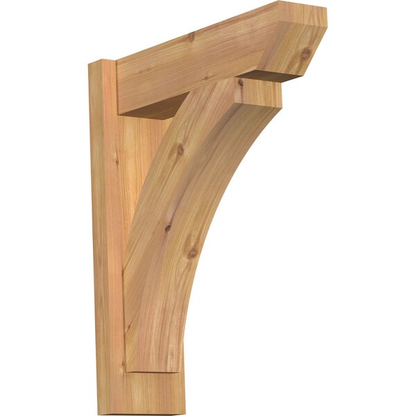 Ekena Millwork Thorton Slat Smooth Outlooker, Western Red Cedar, 5 1/2"W x 18"D x 22"H OUT06X18X22THR06SWR - main